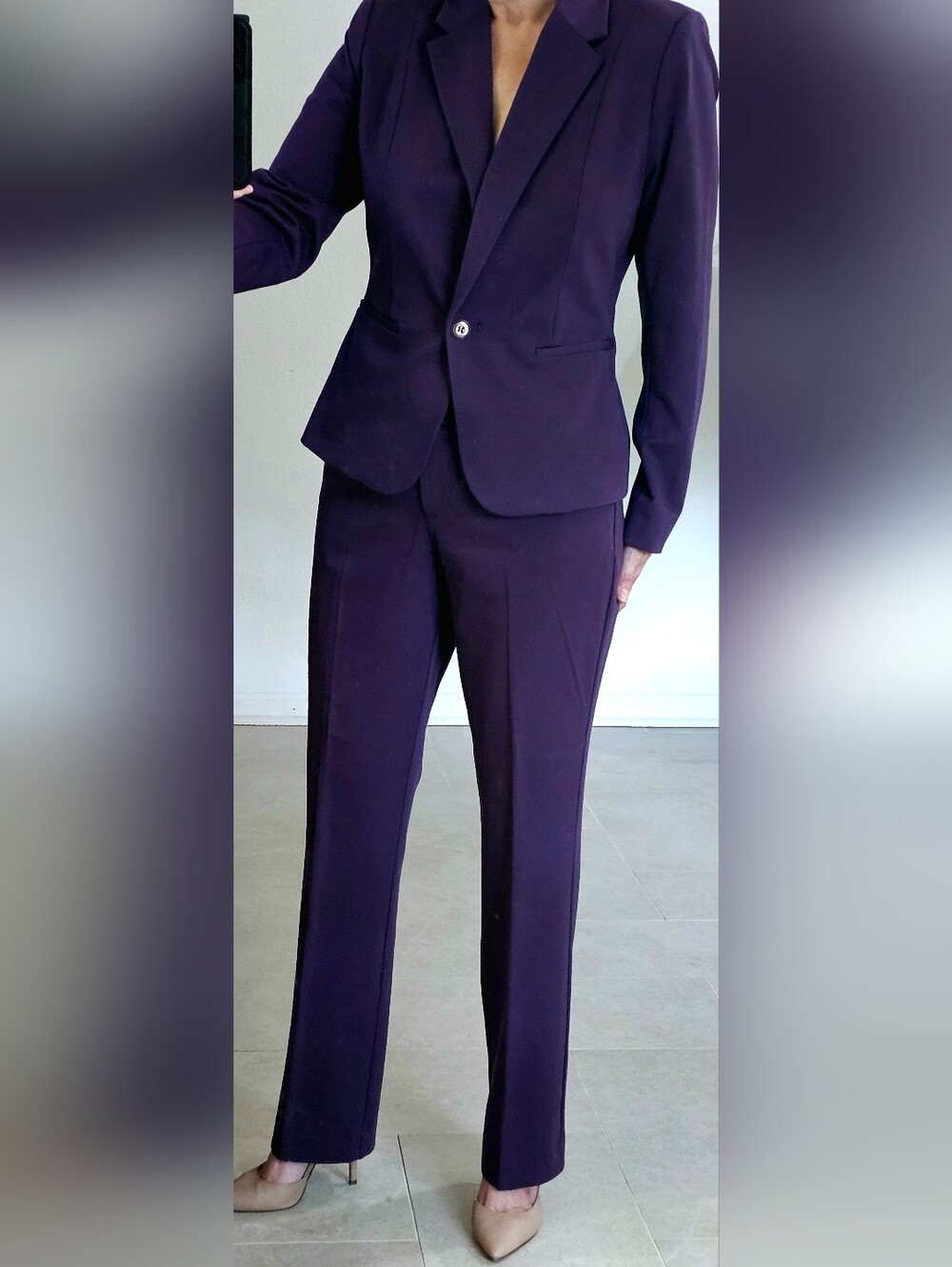 Tailored Purple Women's Blazer & Trouser Suit 10